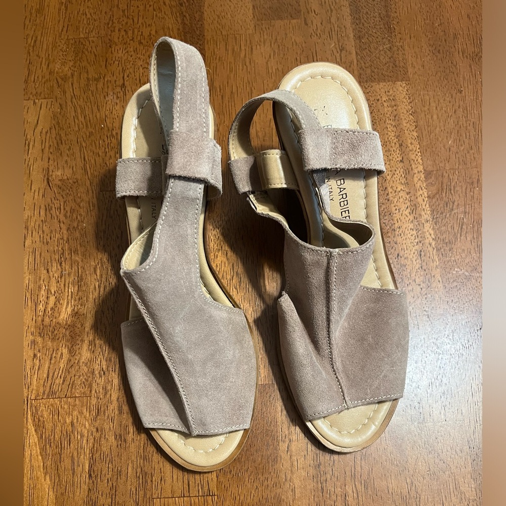 Barbara Barbieri size 7.5 peep toe sandals - Picture 8 of 10